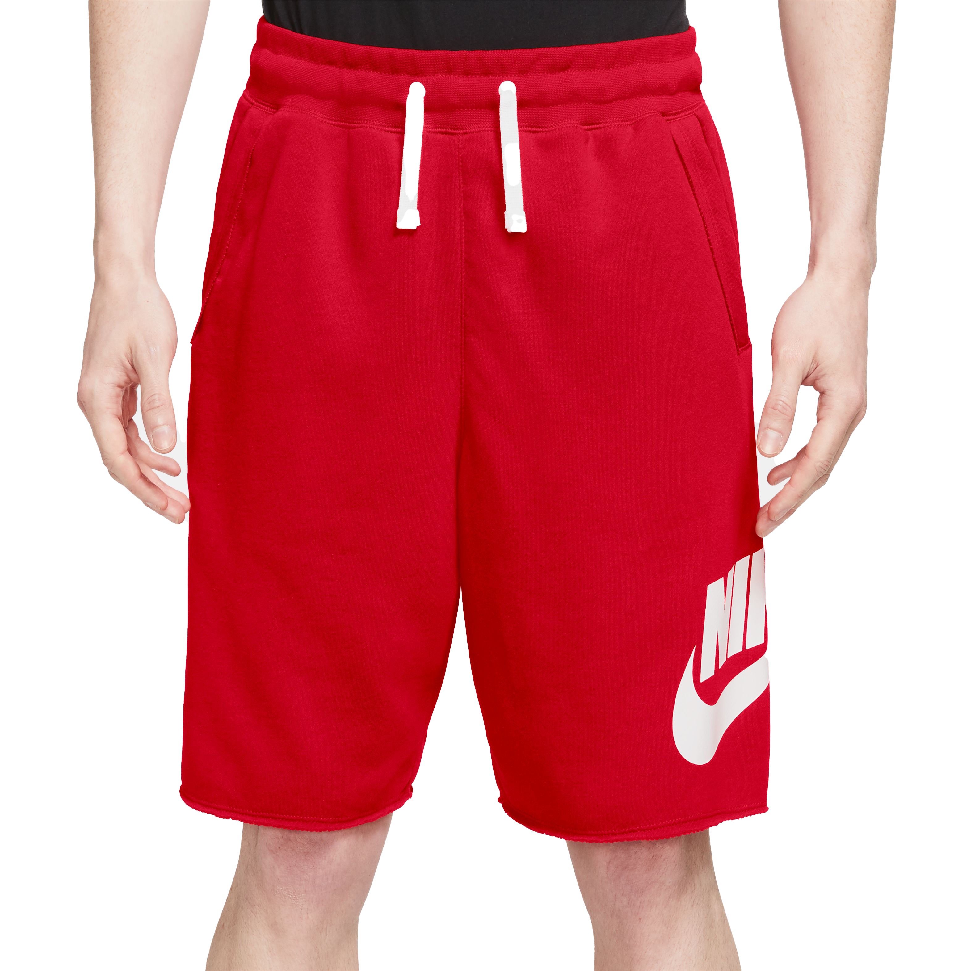 Nike Athletic Club Retro French Terry on sale Shorts Sweatshirt Set Size Small Gym Red